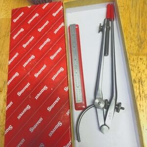 Starrett compass and ruler